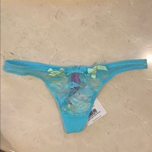 NWT L’Agent Agent Provocateur blue maci thong S